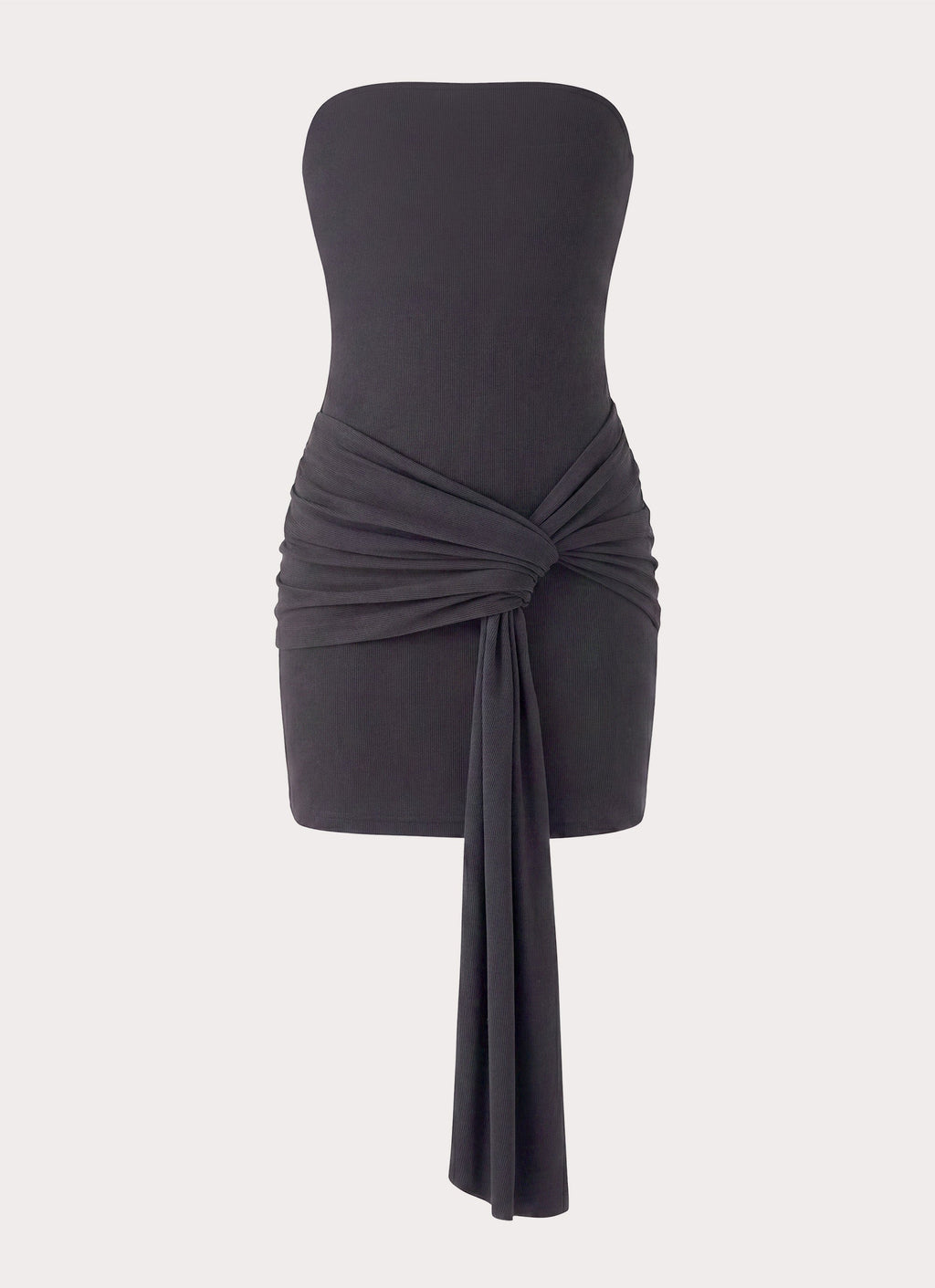 Jiliana Strapless Mini Dress - Charcoal