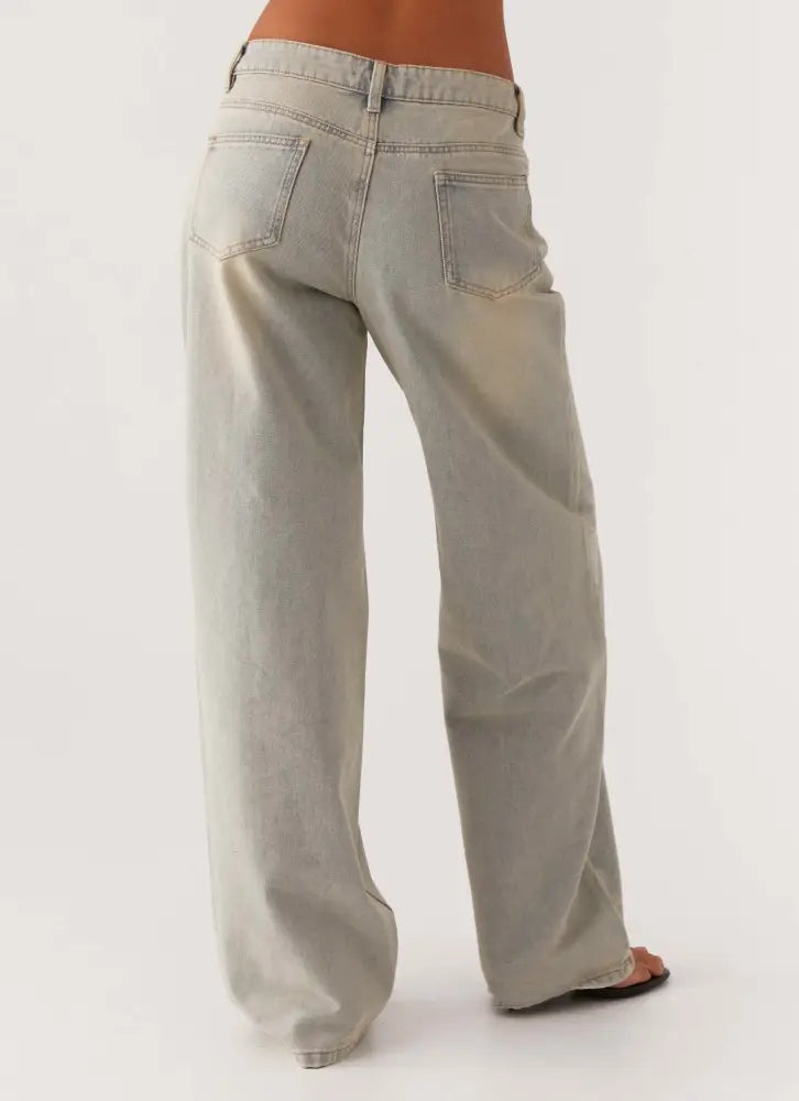 Keanna Low Rise Denim Jeans - Vintage
