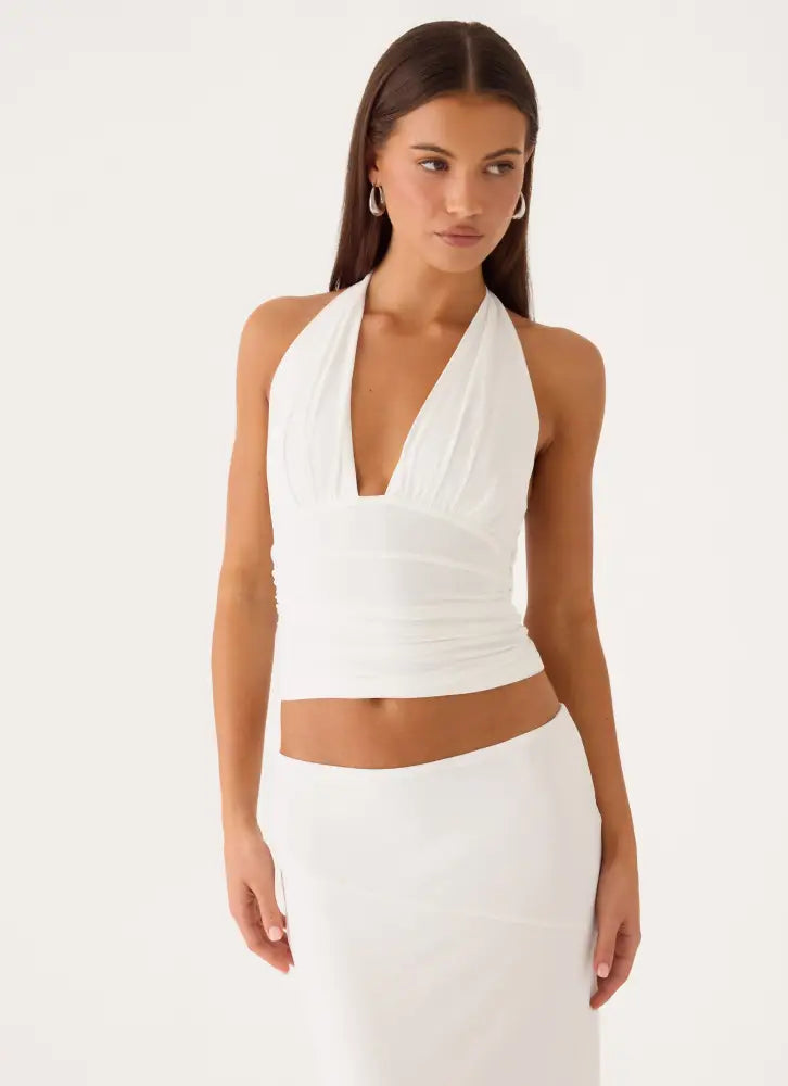 Kerrie Halter Top - White
