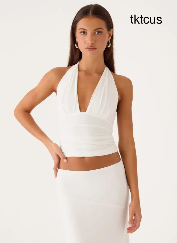 Kerrie Halter Top - White