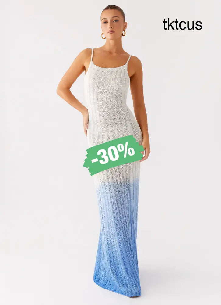 Kiki Maxi Dress - Ombre Blue