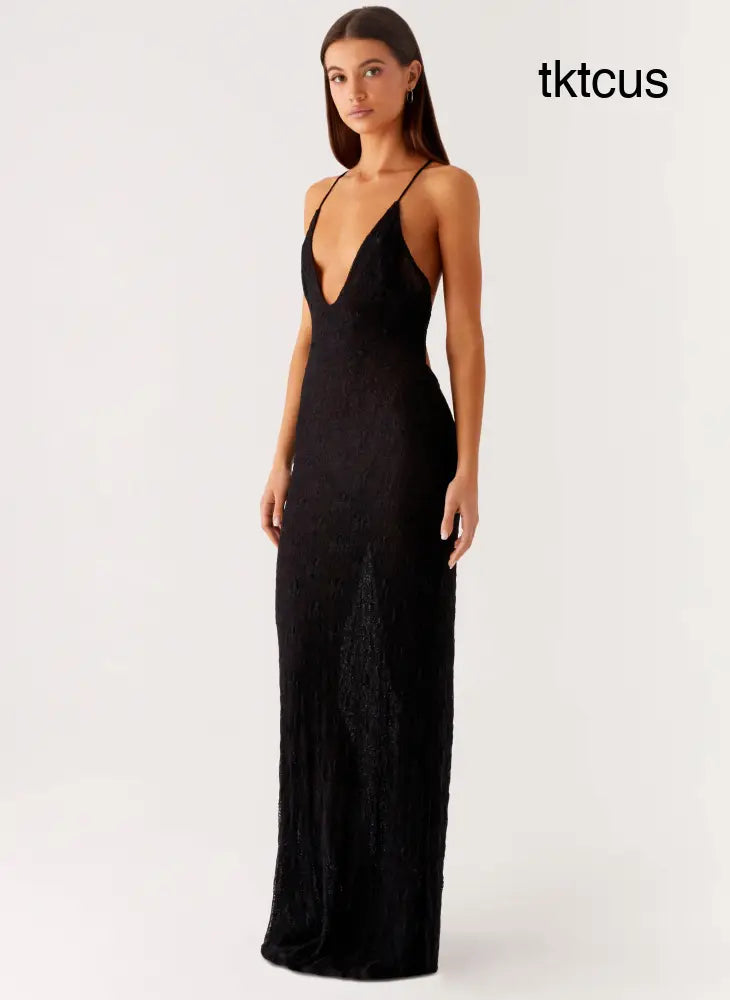 Kylia Maxi Dress - Black