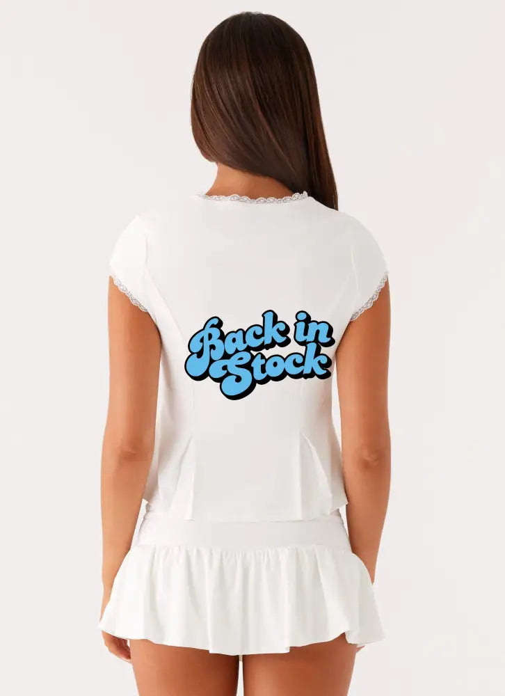Landon Mini Skort - White