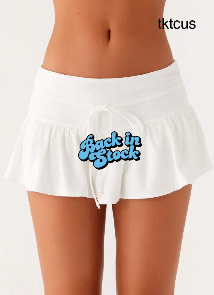 Landon Mini Skort - White